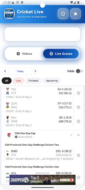Cricket Live TV Screenshot 2