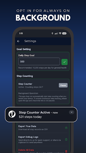 Pedometer & Step Counter Screenshot 3