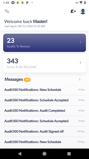 Audit360 (Auditee) Screenshot 1