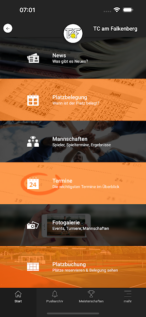 Tennisclub am Falkenberg Screenshot 0