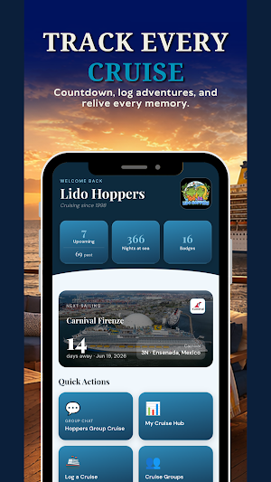 Lido Hoppers Cruise App Screenshot 0