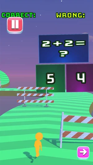 Genius Runner Quiz Dash Run 3D Screenshot 1