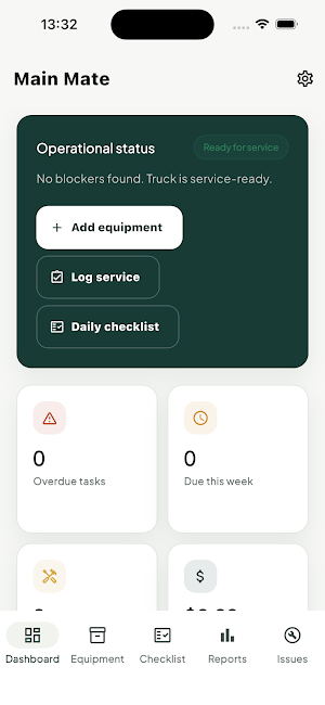 MainMate: Food Truck Care Screenshot 1