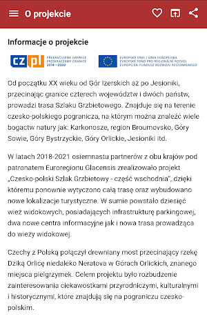 Czesko-Polski Szlak Grzbietowy Screenshot 3