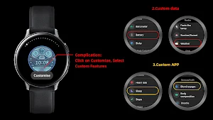 Dreamy Blue Shape For Wear OS Screenshot 1