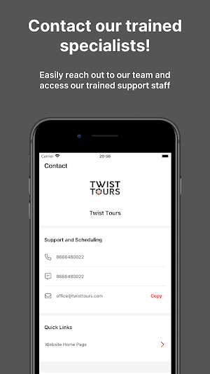Twist Tours Screenshot 2