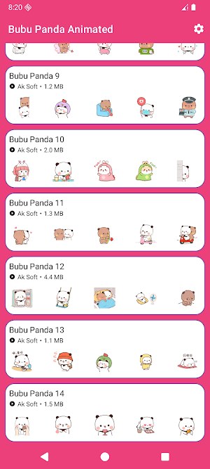 Bubu Panda Animated Pack Screenshot 2
