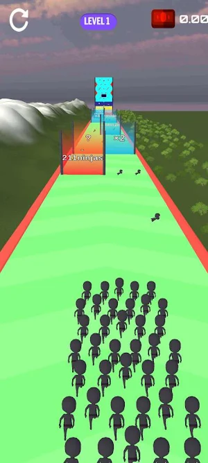 Ninja run grirl run 3d Screenshot 3
