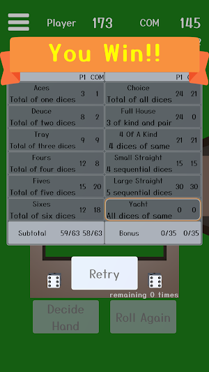 Yacht Dice Online Screenshot 2