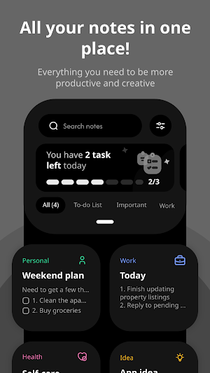 Daily Notes & Objetivos Screenshot 0