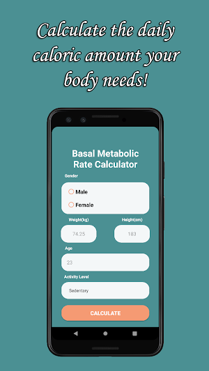 BMR Calculator Screenshot 0