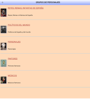 Personajes famosos Screenshot 1