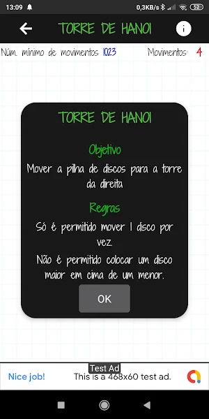 Torre de Hanói Screenshot 2