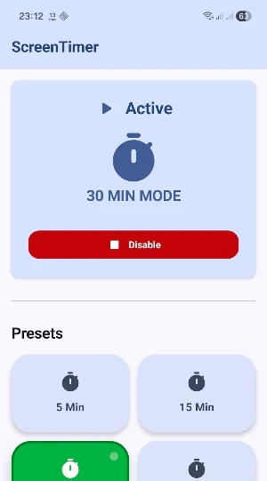 Screen Timer Screenshot 0