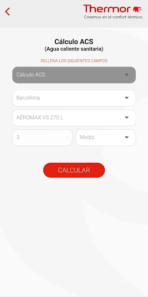 Calculadora Aerotermia Thermor Screenshot 3