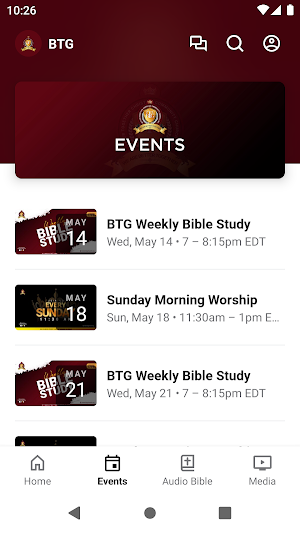 BTG Church Screenshot 1