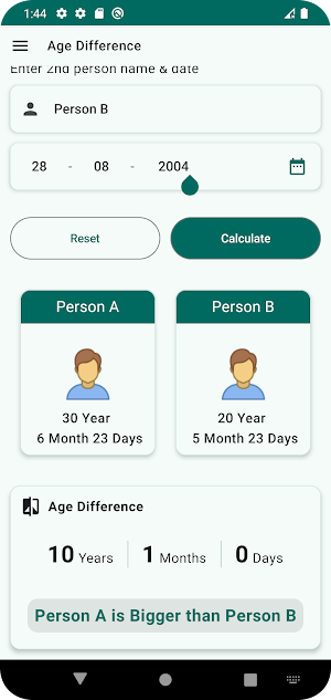 Age Calculator Screenshot 1