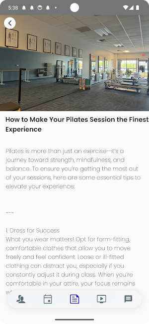 D2M Pilates Screenshot 2