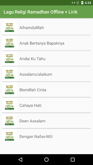Lagu Religi Ramadhan Offline Screenshot 0