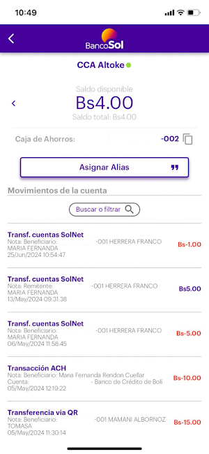 BancoSol Empresas Screenshot 2