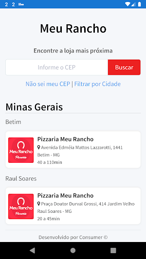 Meu Rancho Pizzaria Screenshot 0