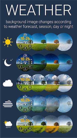 Weather Watch Face by HuskyDEV Screenshot 1