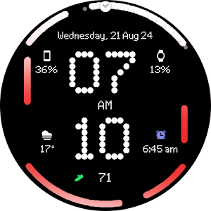 GRBL Nothing 2 Glyph Watchface Screenshot 0