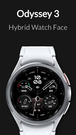 Odyssey 3: Hybrid Watch Face Screenshot 1