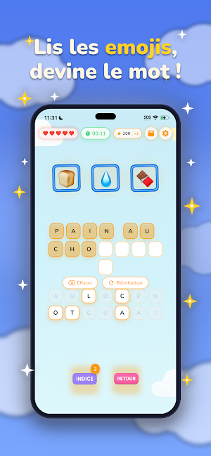 EmojiMot : Rébus & Devinettes Screenshot 0