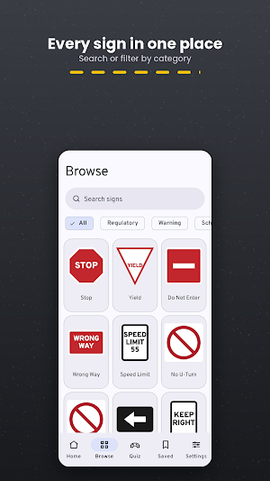 US Traffic & Road Signs Screenshot 1