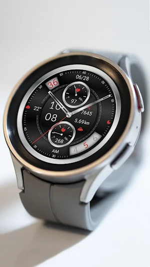 Graphite Quartz For Wear OS Screenshot 3