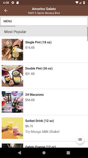 Amorino Gelato, Beverly Hills Screenshot 1