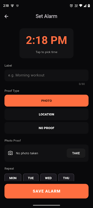 Nosnooze AI – Alarm & Focus Screenshot 2