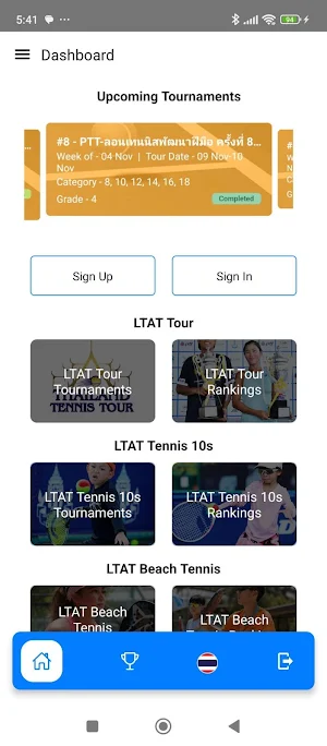LTAT Tennis Screenshot 0