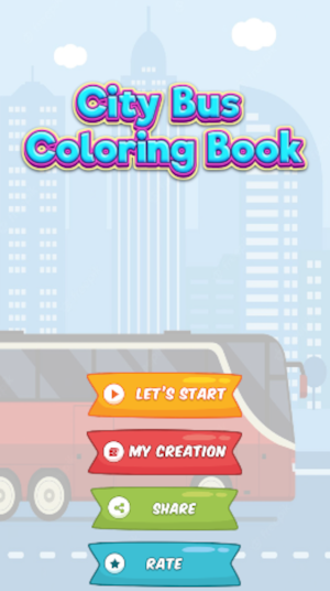 city bus - coloring book Screenshot 3