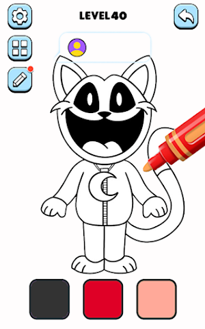 Catnap Poppy Playtime Coloring Screenshot 0