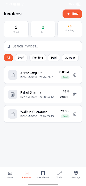 VyapaarSetu Billing & GST Screenshot 2