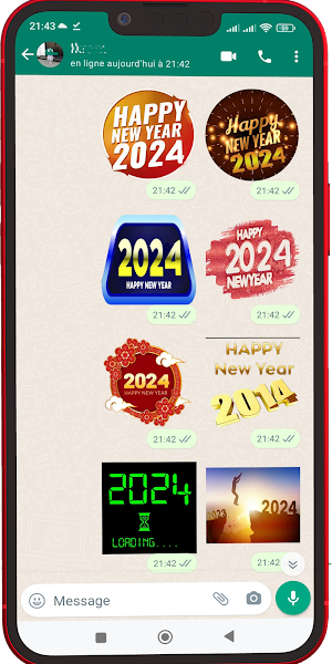 Happy New Year Stickers 2024 Screenshot 1