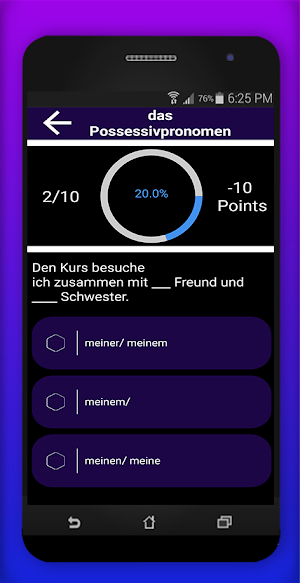 A2 Prüfung - Grammatik  Übunge Screenshot 2