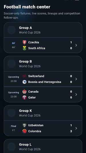 ScoreDeck: Live Scores Screenshot 1