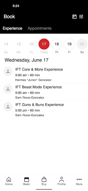 IFT Experience App Screenshot 1