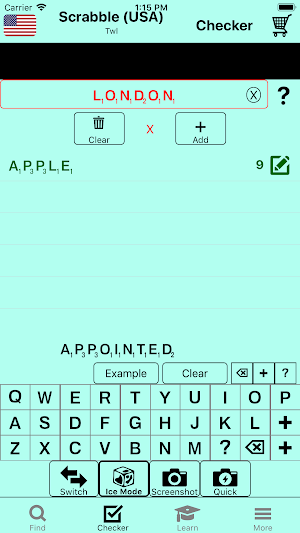 Word Cheat for Board Games - Scrabble|Wordfeud|WWF Screenshot 2