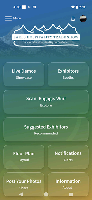 Lakes Hospitality Trade Show Screenshot 1