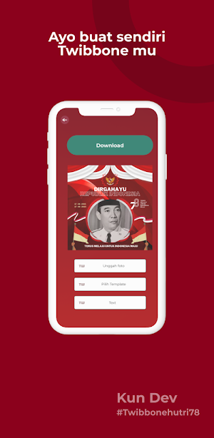 Twibbon HUT RI ke-78 Screenshot 1