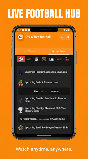 Cfy tv live football Screenshot 1