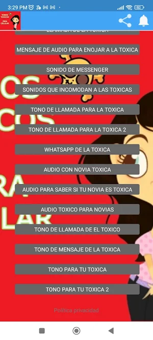 Tonos toxicos para celular Screenshot 0
