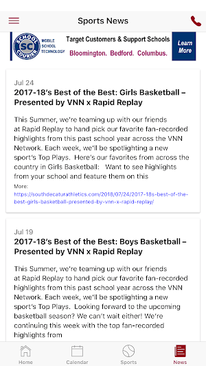South Decatur Athletics - Indiana Screenshot 1