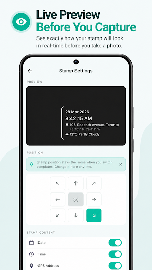 Timestamp Pro: GPS Map Camera Screenshot 1