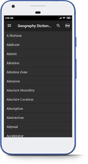 Geography Dictionary Screenshot 3