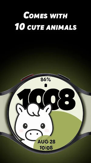 Cute Animals 2 - Watch face Screenshot 2